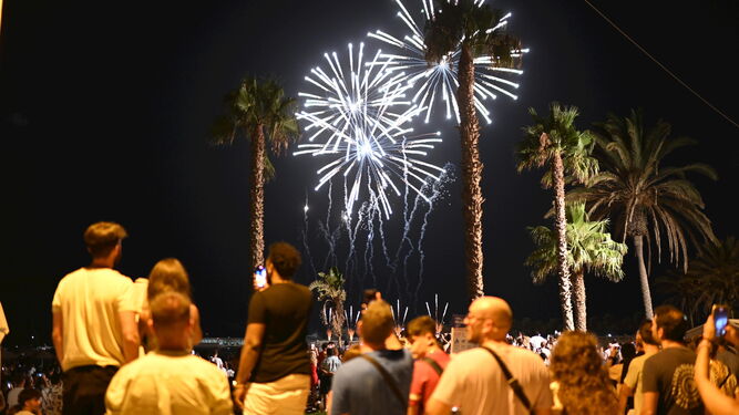 Fuegos artificiales para abrir la Feria de Málaga 2022