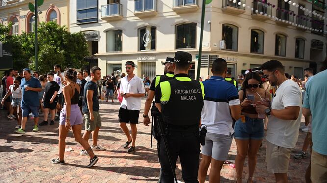 Policía Local en la Feria de Málaga.
