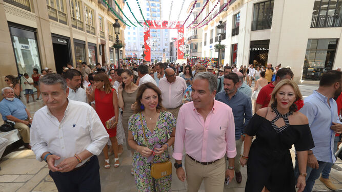 Sanz, Navarro, Bendodo y España en la Feria de Málaga.