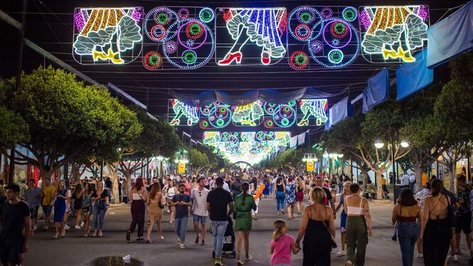 Ambiente en el Cortijo de Torres durante una de las noches de este Feria 2022