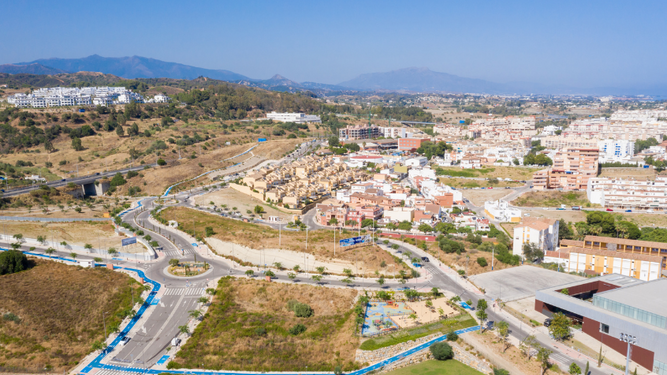 Vista aérea de la zona de Juan Benítez, en Estepona.