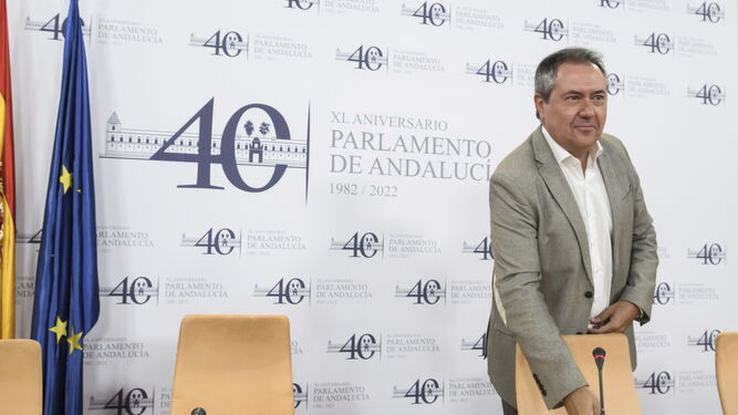 Juan Espadas en el Parlamento de Andalucía