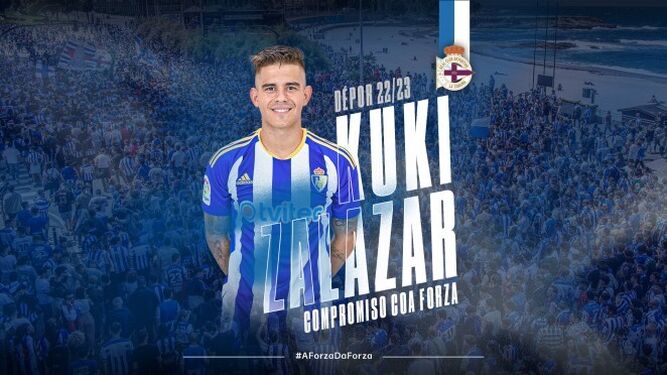El ex del Málaga CF Kuki Zalazar, nuevo fichaje del Dépor