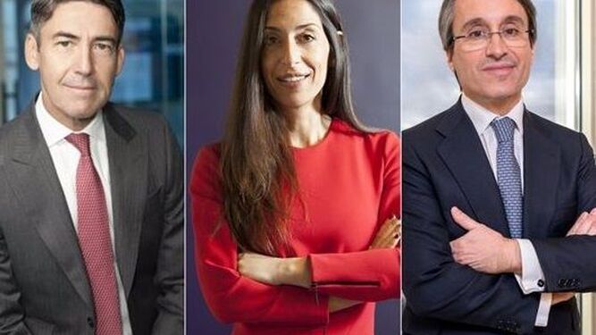 De izquierda a derecha Domingo Mirón, presidente de Accenture; María Martínez, directora general de MRM, y Héctor Flórez, presidente de Deloitte en España.