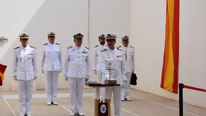 Toma de posesión de Pablo Ramón Murga Gómez como nuevo comandante naval de Málaga.