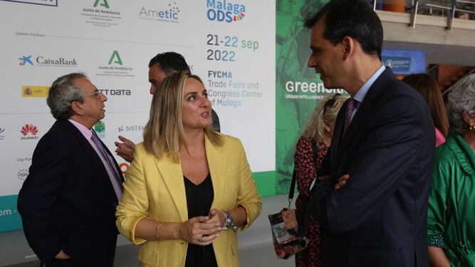 La consejera Marifrán Carazo este miércoles en el foro Greencities & Smoving en Málaga.