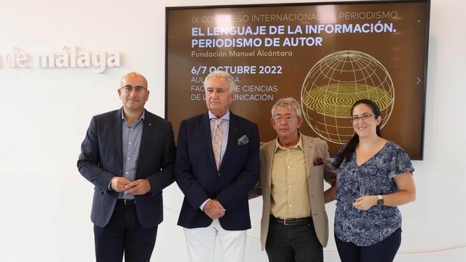 Presentación del IX Congreso Internacional de Periodismo de la Fundación Manuel Alcántara, este miércoles.