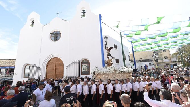 La procesión del patrón de Torremolinos, San Miguel Arcángel.