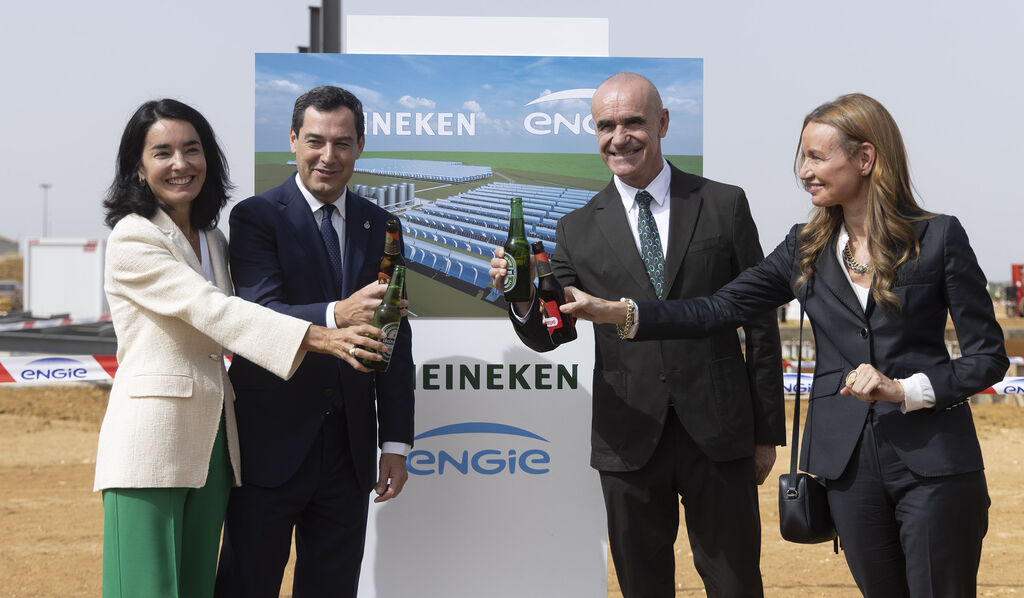 Inicio de obras de la planta termosolar de Heineken, en im&aacute;genes