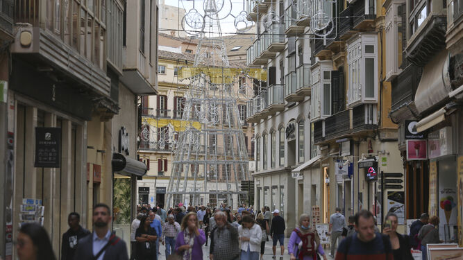 El centro de la ciudad de Málaga.
