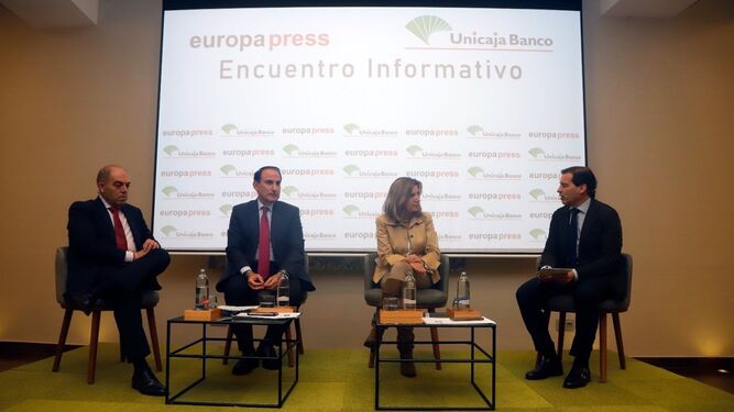 Un momento del encuentro informativo de Europa Press Andalucía en colaboración con Unicaja Banco.