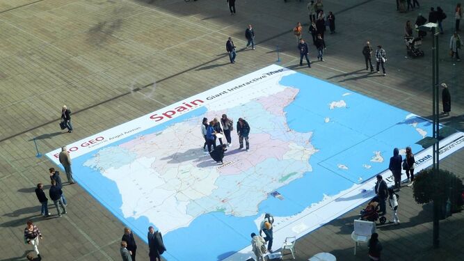 Málaga instalará en Teatinos un mapa gigante e interactivo de España el 6 de diciembre