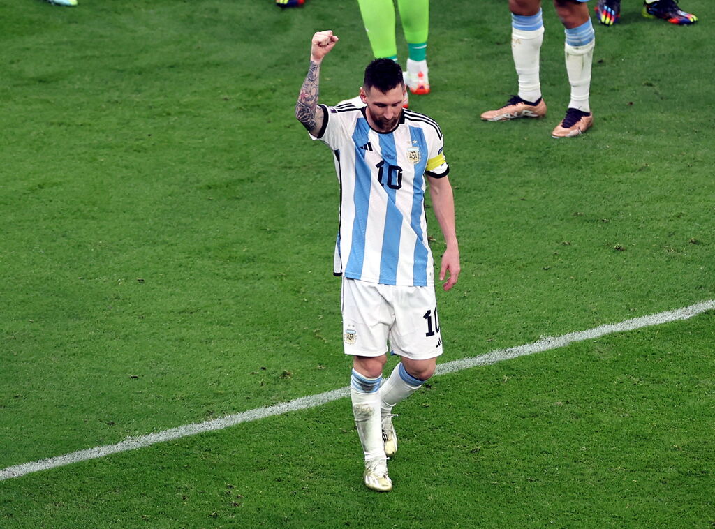 Las fotos de Messi contra Croacia