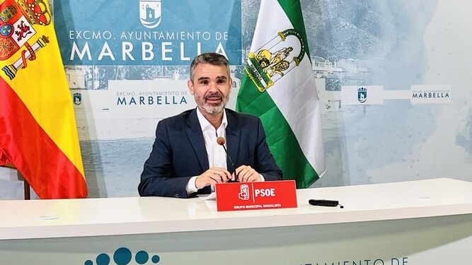 El portavoz del PSOE en el Ayuntamiento de Marbella, José Bernal.