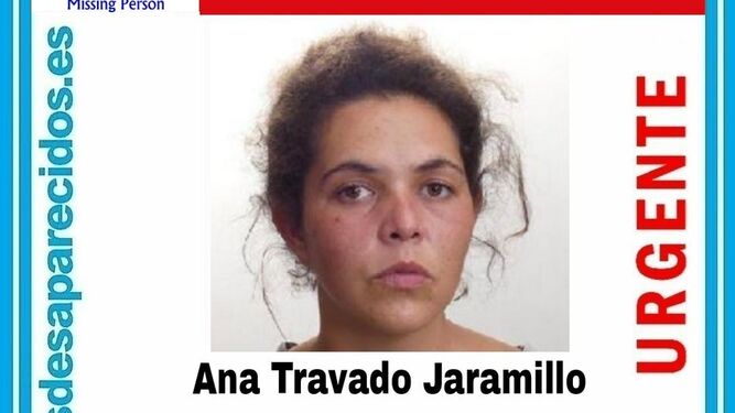 Ana Travado Jaramillo, desaparecida hace un mes en Málaga.