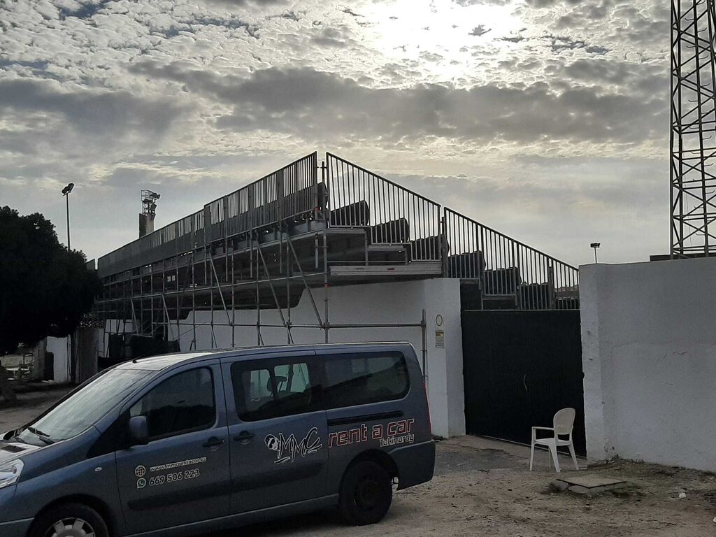 Preparativos de El Pozuelo para el Juventud de Torremolinos - Sevilla FC