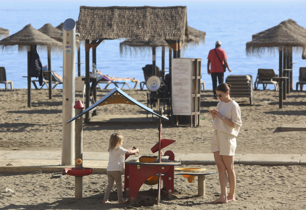 Navidad en M&aacute;laga y... en la playa