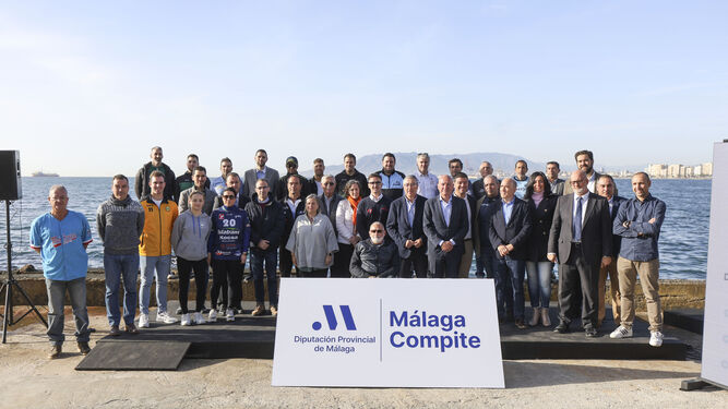 Presentación de las novedades del programa 'Málaga Compite' de patrocinio de clubes deportivos de alto nivel.