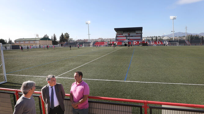 La visita institucional al  Estadio municipal Antonio Naranjo.