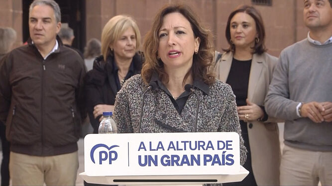 Patricia Navarro en rueda de prensa.