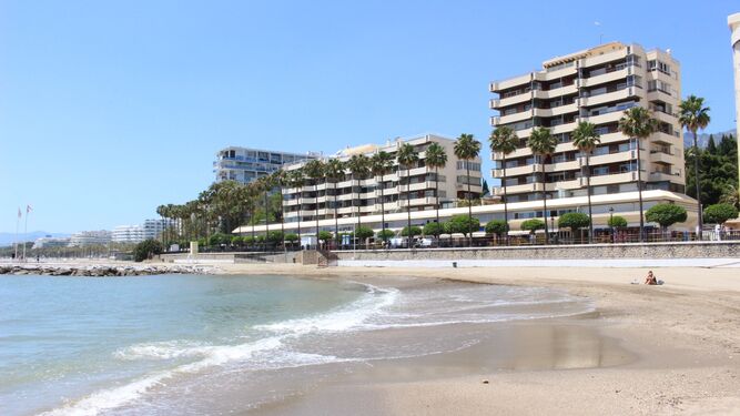 Una playa de Marbella.