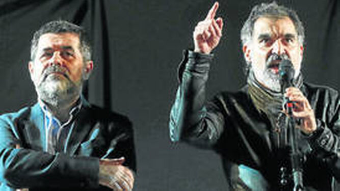 Los antiguos presidentes de ANC y Òmnium Jordi Sànchez y Jordi Cuixart.