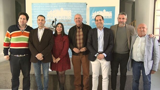 Algunos de los candidatos de Por mi Pueblo para municipios de Málaga.