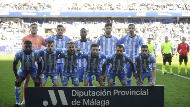 El once del Málaga CF ante el Burgos