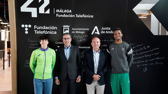 Salomé García, Joaquín Segovia, Antonio López Nieto y Tyson Carter.