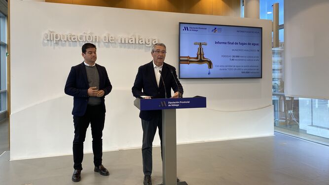 Presentación del informe final de fugas de agua de la Diputación de Málaga.