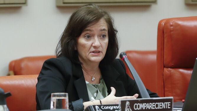 Cristina Herrero, presidenta de la Airef, en una comparecencia parlamentaria