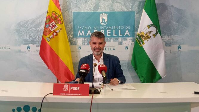 El portavoz del PSOE de Marbella, José Bernal.