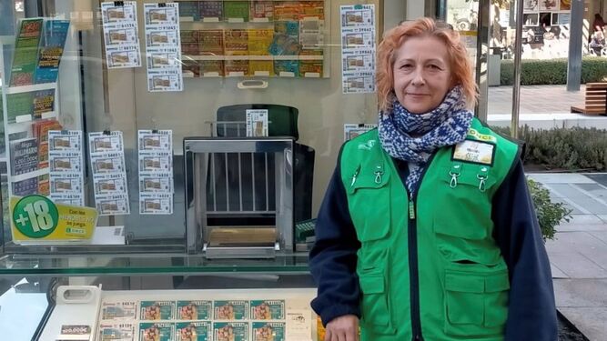 Matilde León, vendedora de la ONCE que ha dado un Sueldazo de 2.000 euros al mes durante diez años en Torremolinos.