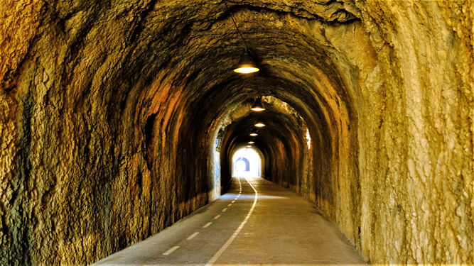 El interior de uno de los túneles.