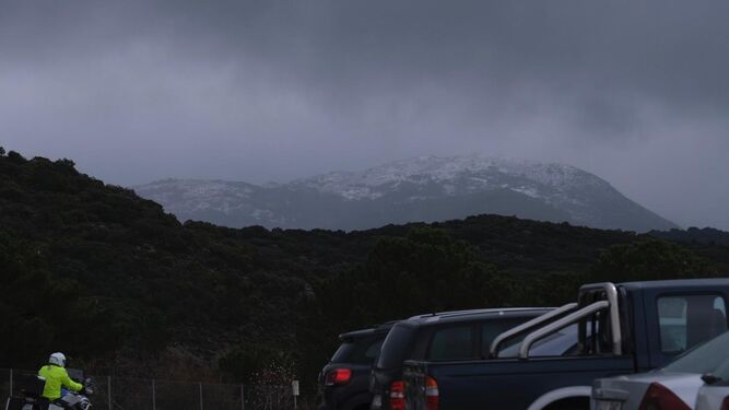 Nieve en las cumbres de la Sierra de las Nieves.