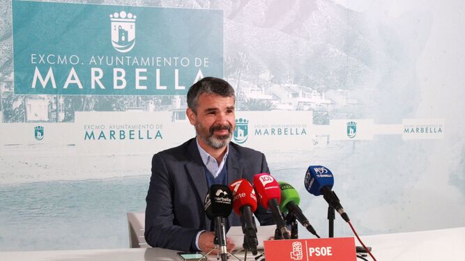 El portavoz del PSOE de Marbella, José Bernal.