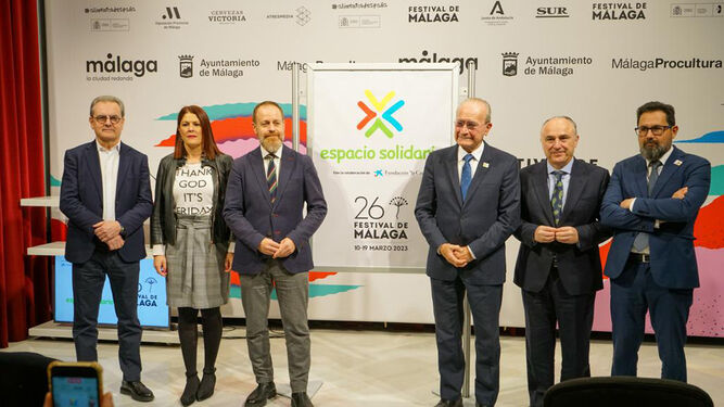 Presentación del Espacio Solidario del Festival de Málaga.