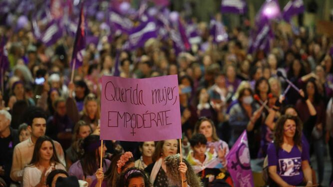 8M: Las fotos de la manifestación por el Día de la Mujer en Málaga