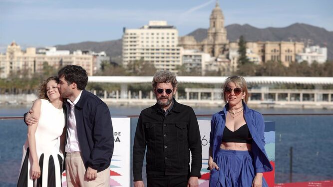 Photocall de la película 'La desconocida' en el 26 Festival de Cine de Málaga.