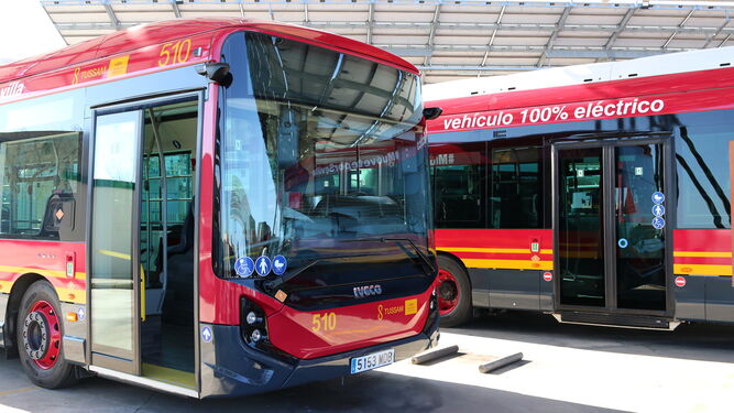 TUSSAM ya cuenta con los primeros Iveco E-Way, autobuses totalmente eléctricos