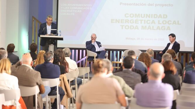 Presentación del proyecto en la Cámara de Comercio de Málaga.
