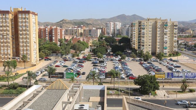 Parcela en la que se ubicará el CaixaForum Málaga.