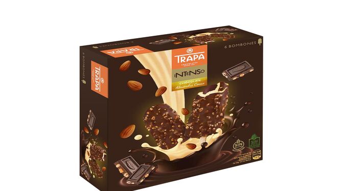 Caja de Chocolates Trapa helado.