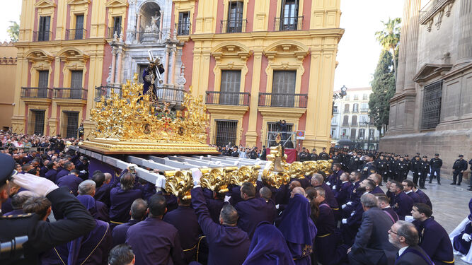 El Rico, en su procesión del Miércoles Santo en Málaga