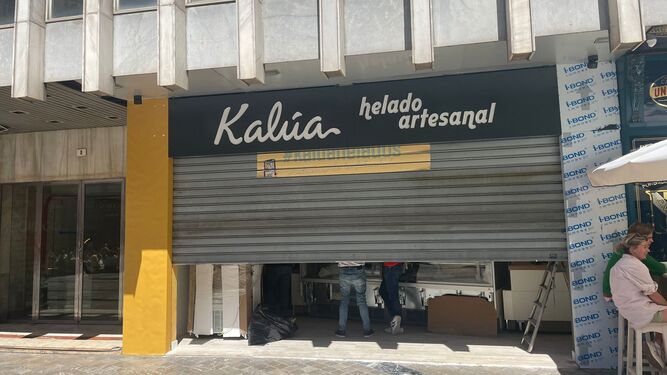 La nueva heladería Kalúa, en plaza Uncibay.