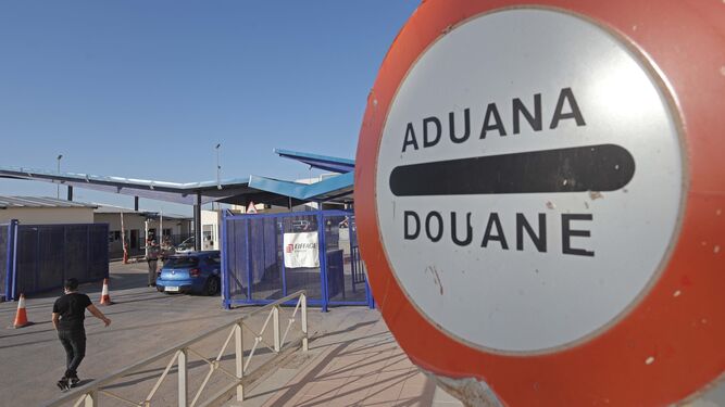 Frontera entre España y Marruecos en Ceuta.