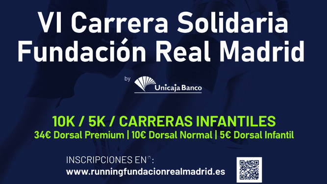 Siguen abiertas las inscripciones para participar en la VI Carrera Solidaria Fundación Real Madrid en Alhaurín de la Torre