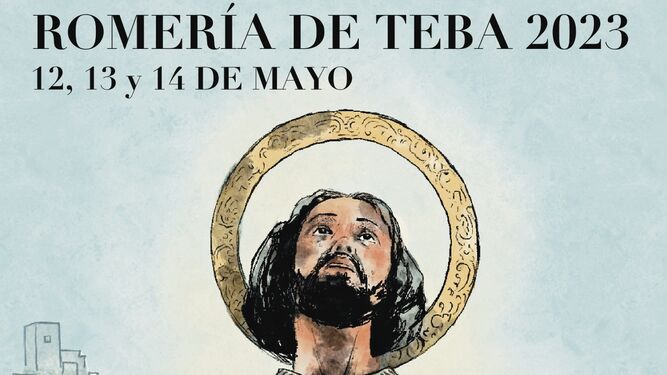 Cartel de la Romería de Teba 2023.