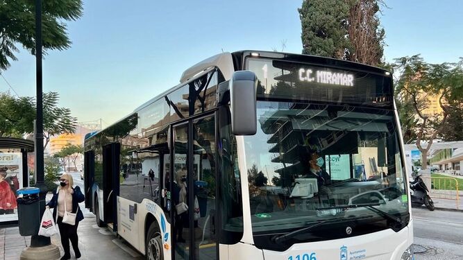 Imagen de un autobús urbano de Fuengirola.