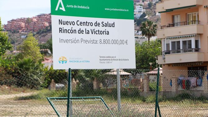 Parcela en la que se construirá el nuevo centro de salud de Rincón de la Victoria.